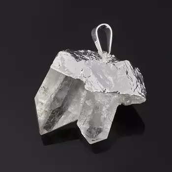 Кулон горный хрусталь (биж. сплав) друза 3-4,5 см