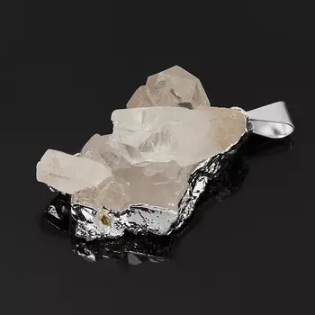 Кулон горный хрусталь (биж. сплав) друза 3-4,5 см