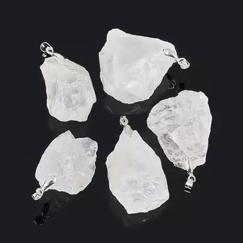 Кулон горный хрусталь (биж. сплав) кристалл 4-5 см