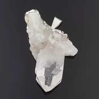 Кулон горный хрусталь друза (биж. сплав) 4 см