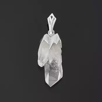 Кулон горный хрусталь (серебро 925 пр.)