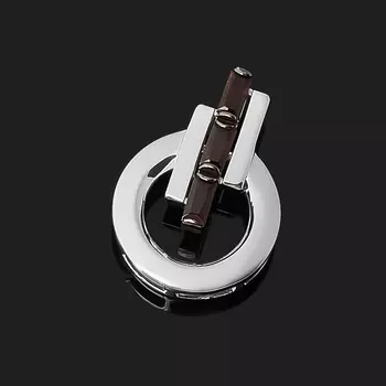 Кулон гранат альмандин (серебро 925 пр. родир. бел., родир. черн.) огранка