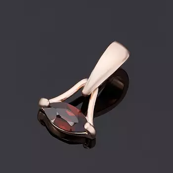 Кулон гранат альмандин (серебро 925 пр. позолота) огранка