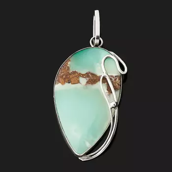 Кулон хризопраз (нейзильбер)