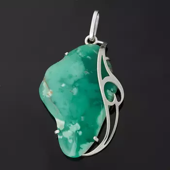 Кулон хризопраз (серебро 925 пр.)