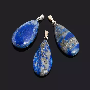 Кулон капля лазурит 3-4 см
