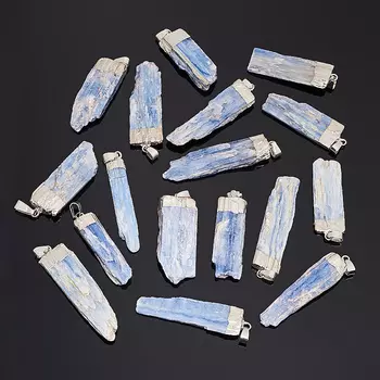 Кулон кианит синий (биж. сплав) кристалл 5-6 см