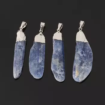 Кулон кианит синий (биж. сплав) кристалл 5-6 см