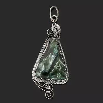 Кулон клинохлор (серафинит) (нейзильбер)