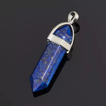 Кулон лазурит (биж. сплав) кристалл 4 см