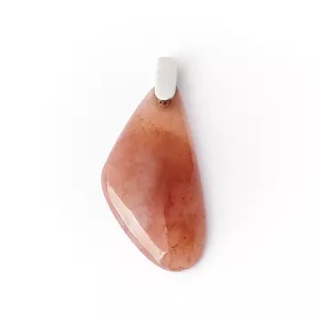 Кулон кварц с гематитом (серебро 925 пр.)