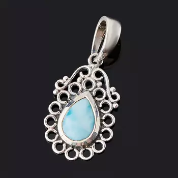 Кулон ларимар нская Республика (серебро 925 пр. оксидир.)