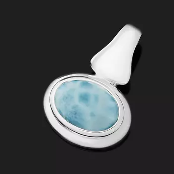 Кулон ларимар нская Республика (серебро 925 пр.)