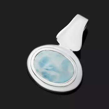 Кулон ларимар нская Республика (серебро 925 пр.)