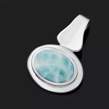 Кулон ларимар нская Республика (серебро 925 пр.)