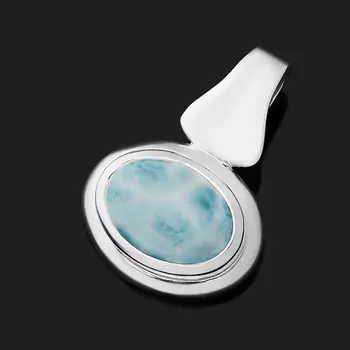 Кулон ларимар нская Республика (серебро 925 пр.)