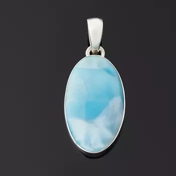 Кулон ларимар нская Республика (серебро 925 пр.) овал