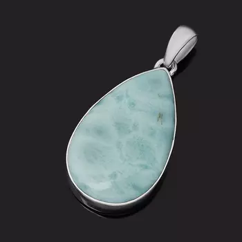 Кулон ларимар нская Республика (серебро 925 пр.) капля