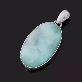 Кулон ларимар нская Республика (серебро 925 пр.) овал