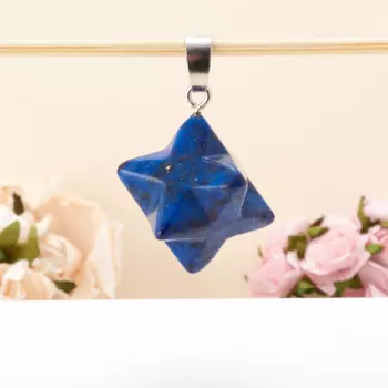 Кулон лазурит (биж. сплав) 2-3 см