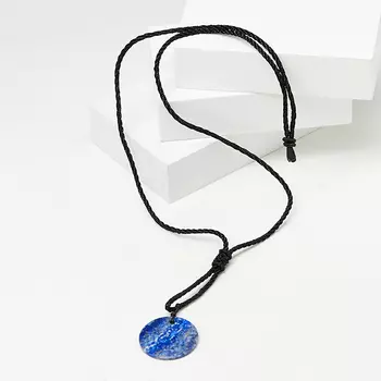 Кулон лазурит круг 3 см