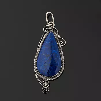Кулон лазурит (нейзильбер)