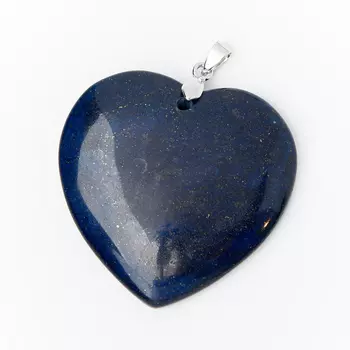 Кулон лазурит сердечко 5-5,5 см