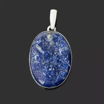 Кулон лазурит (серебро 925 пр.) овал