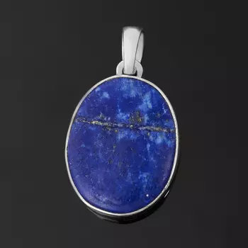 Кулон лазурит (серебро 925 пр.) овал