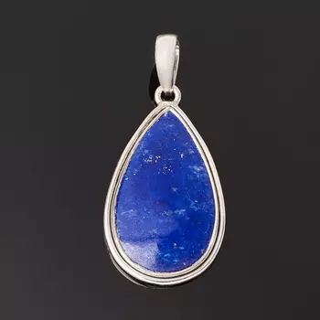 Кулон лазурит (серебро 925 пр. оксидир.) капля