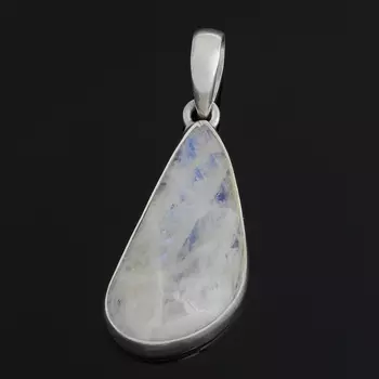 Кулон лунный камень (адуляр) (серебро 925 пр.)