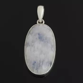 Кулон лунный камень (адуляр) (серебро 925 пр.) овал