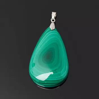 Кулон малахит (биж. сплав) капля