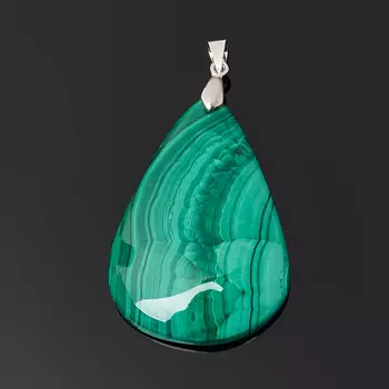 Кулон малахит (биж. сплав) капля