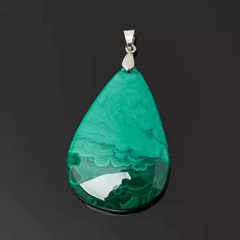 Кулон малахит (биж. сплав) капля