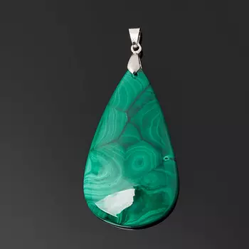 Кулон малахит (биж. сплав) капля