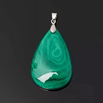 Кулон малахит (биж. сплав) капля