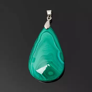 Кулон малахит (биж. сплав) капля