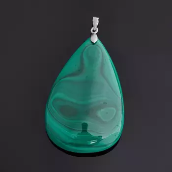 Кулон малахит (биж. сплав) капля