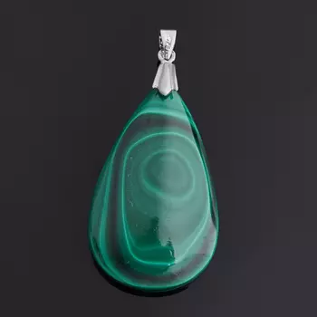 Кулон малахит (биж. сплав) капля