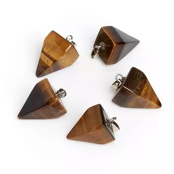 Кулон маятник тигровый глаз 2,5 см