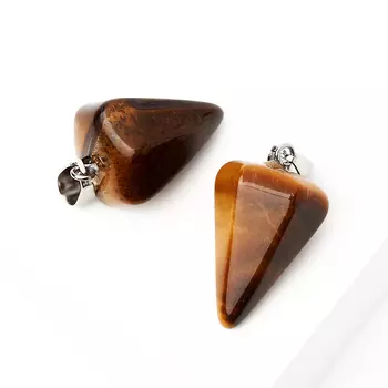 Кулон маятник тигровый глаз 3 см