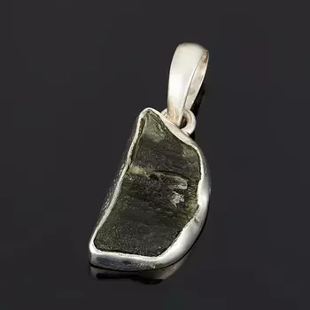 Кулон молдавит (серебро 925 пр.)