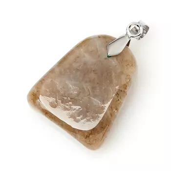 Кулон нефрит (биж. сплав) 4 см