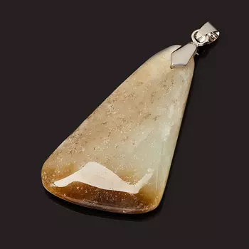 Кулон нефрит (биж. сплав) 6 см