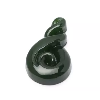 Кулон нефрит зеленый 3,5 см