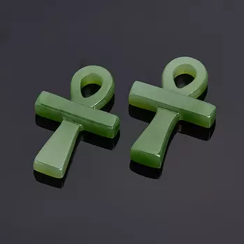 Кулон нефрит зеленый 3,5 см