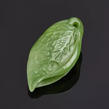 Кулон нефрит зеленый 5 см