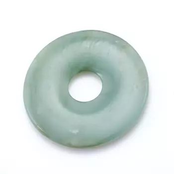 Кулон нефрит зеленый круг 4,5 см