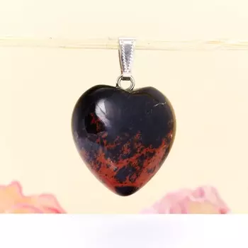 Кулон обсидиан коричневый (биж. сплав) 4 см